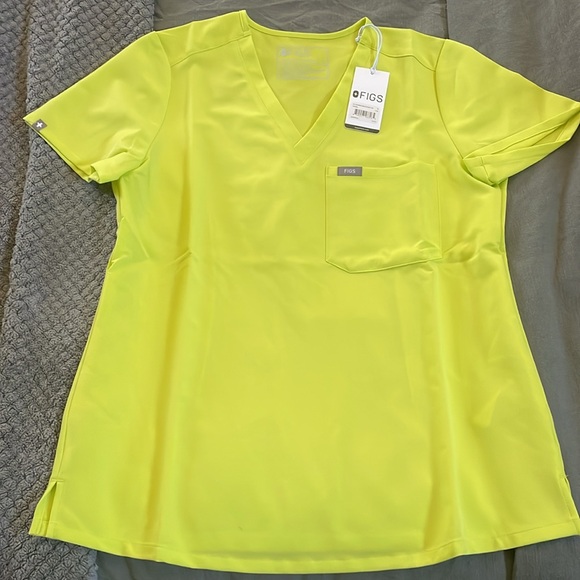 Figs Scrub Top Citrine - Picture 4 of 4